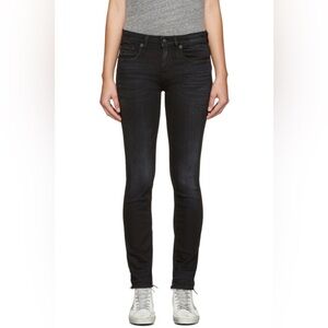R13 black Alison crop skinny jeans